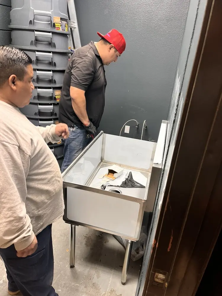 Commercial plumbing and sink installation in Brownwood